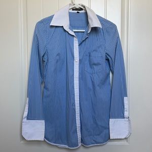 Express Design Studio Pintstriped Button Down